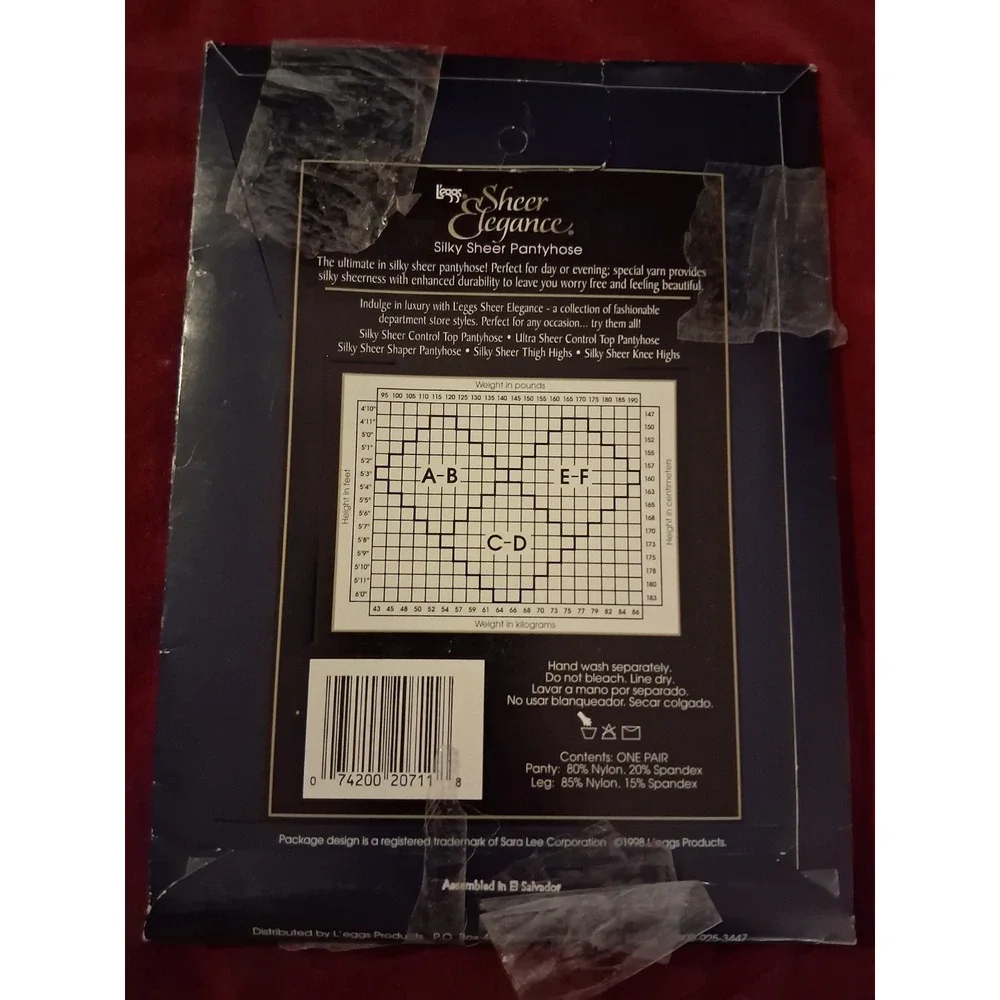 Vintage NEW NOS‎ L'eggs Leggs Sheer Elegance Pantyhose AB Beige